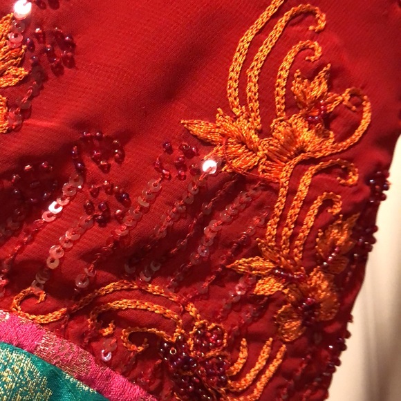 2 pc fancy shalwar kameez Pakistani/Indian - Picture 3 of 5